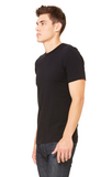 Solid Black Unisex Jersey Short-Sleeve T-Shirt